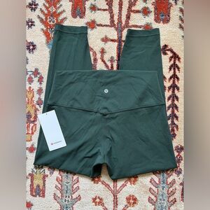 NWT Lululemon Align High-Rise Pant 25" in Rainforest Green